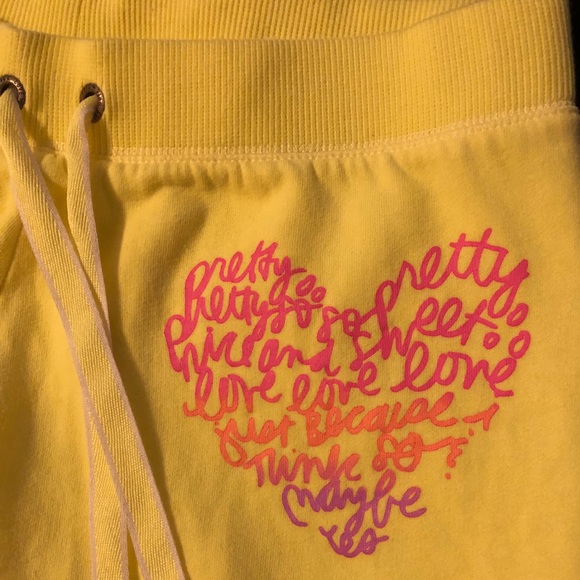 PINK! Victoria’s Secret Neon Capri Sweatpants - Picture 3 of 8